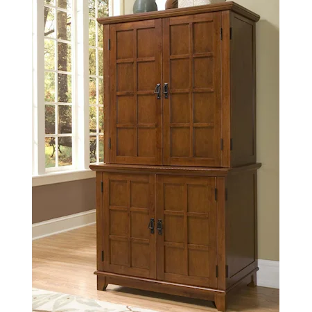 Compact Office Cabinet with Hutch